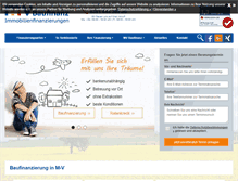 Tablet Screenshot of mv-baufinanz.de